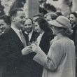 1951: Olof met Koningin Elisabeth. De andere Nederlandse deelnemer, Kees Kooper, werd 12de