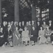 1951: Links staand: Leonid Kogan en staand vijfde van rechts: Theo Olof.