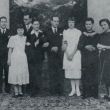 Laureaten van het Concours International Eugene Ysa&yuml;e 1937. Chateau de Laken