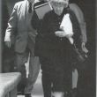 1997: Davina van Wely, jurylid bij het Van Wely concours. Achter haar Theo Olof en Gisella Bergman