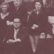 1959, Januari: De Re&uuml;nie: Zittend in het midden: Oskar Back met rechts Davina van Wely