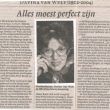 Davina van Wely . In memoriam door Wenneke Savenije NRC Handelsblad