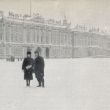 Theo Olof voor de Hermitage in St. Petersburg