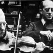 Links: Louis Zimmman, concertmeester en rechts Ferdinand helmann