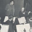 Dirigent Eduard van Beinum repeteert met vioolsolist Bronislav Huberman