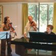 Krebbers met een leerling tijdens de 'Holland Music Sessions' in Bergen
