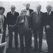 Op de voorgrond staand: Stuurop, Krieg, Krebbers, Rostal, Olof, Van Neste, Lemkes