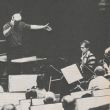 Bernard Haitink repeteert met het Concertgebouworkest. Rechts: Concertmeester Jaap van Zweden.