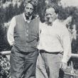 Links: de violist Fritz Kreisler en rechts: Willem Mengelberg. Chasa Mengelberg