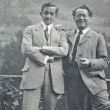 Rechts Mengelberg met links op de foto zijn achterneef, de componist Rudolf (Rudi) Mengelberg
