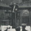 Dirigent Willem Mengelberg in het Amsterdamse Concertgebouw
