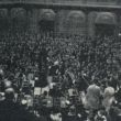 Willem Mengelberg dirigeert in het Concertgebouw te Amsterdam