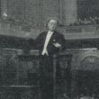 Willem Mengelberg dirigeert in het Concertgebouw te Amsterdam