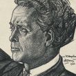 Dirigent Willem Mengelberg, tekening van Toorop