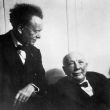 Willem Menbgelberg met componist en dirigent Richard Strauss