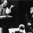 Tijdens een repetitie met de violist Yehudi Menuhin