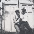 Maurice Solway en Josef Gingold, Le Zoute, Knokke, Belgi&euml;
