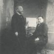 Leopold Auer met zijn pianist