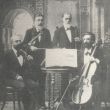 Het kwartet van Leopold Auer van het keizerlijk Russisch Muziekgenootschap.