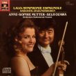 Violiste Anne-Sophie Mutter met dirigent Seiji Ozawa