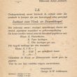 Vioolleraar A. W. Lindemann geeft informatie over de muzieklessen. Document ca. 1940