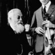 Vioolleraar Hans Sitt met de Zuid-Afrikaanse leerling Josef Marais