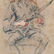 Antoine Wateau (1684-1721) Jeune homme accordant son violon