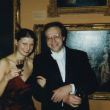 Violiste Astrid Kirschner met de bekende violist Grigori Zhislin tijdens een diner