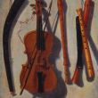 Trompe l'oeil van muzikale instrumenten