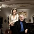 De Amerikaanse pianist Lambert Orkis samen met Anne-Sophie Mutter