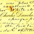 Visitekaartje van vioolpedagoog Charles Dancla. 13, Passage Sautnier, Parijs