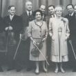 Jury Elisabeth Concours '59: Back, Menuhin, Szigeti, helemaal rechts: D. Oistrach