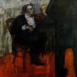 De violist Charles Dancla geschilderd door Henri de Toulouse-Lautrec